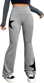 Amazon.com: COZYEASE Women's Star Graphic Elastic Waist